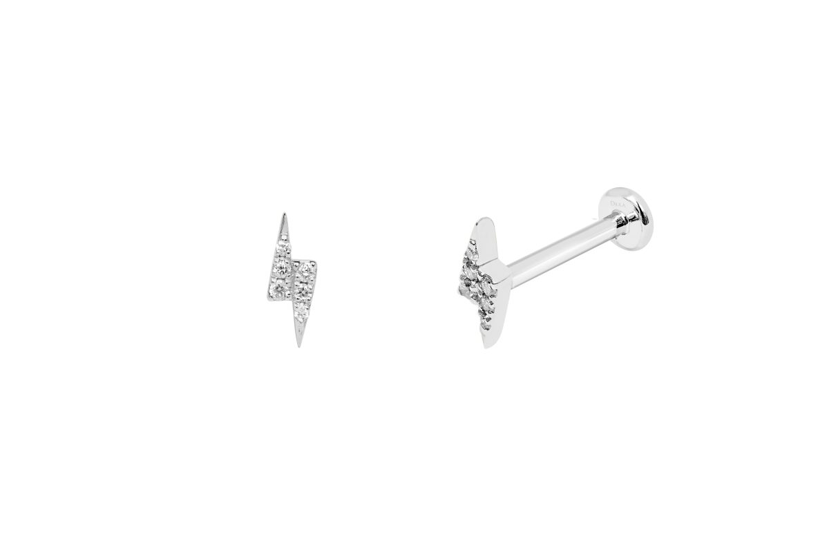 Piercing Djula rayo con diamantes