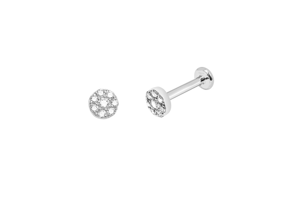 Piercing Djula roseta con diamantes