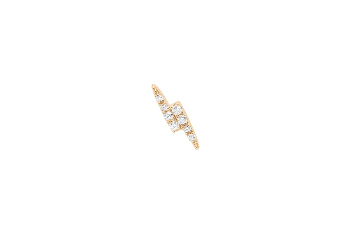 Piercing Djula rayo con diamantes