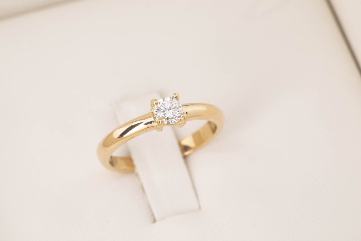 Anillo de compromiso con diamante 0.25ct