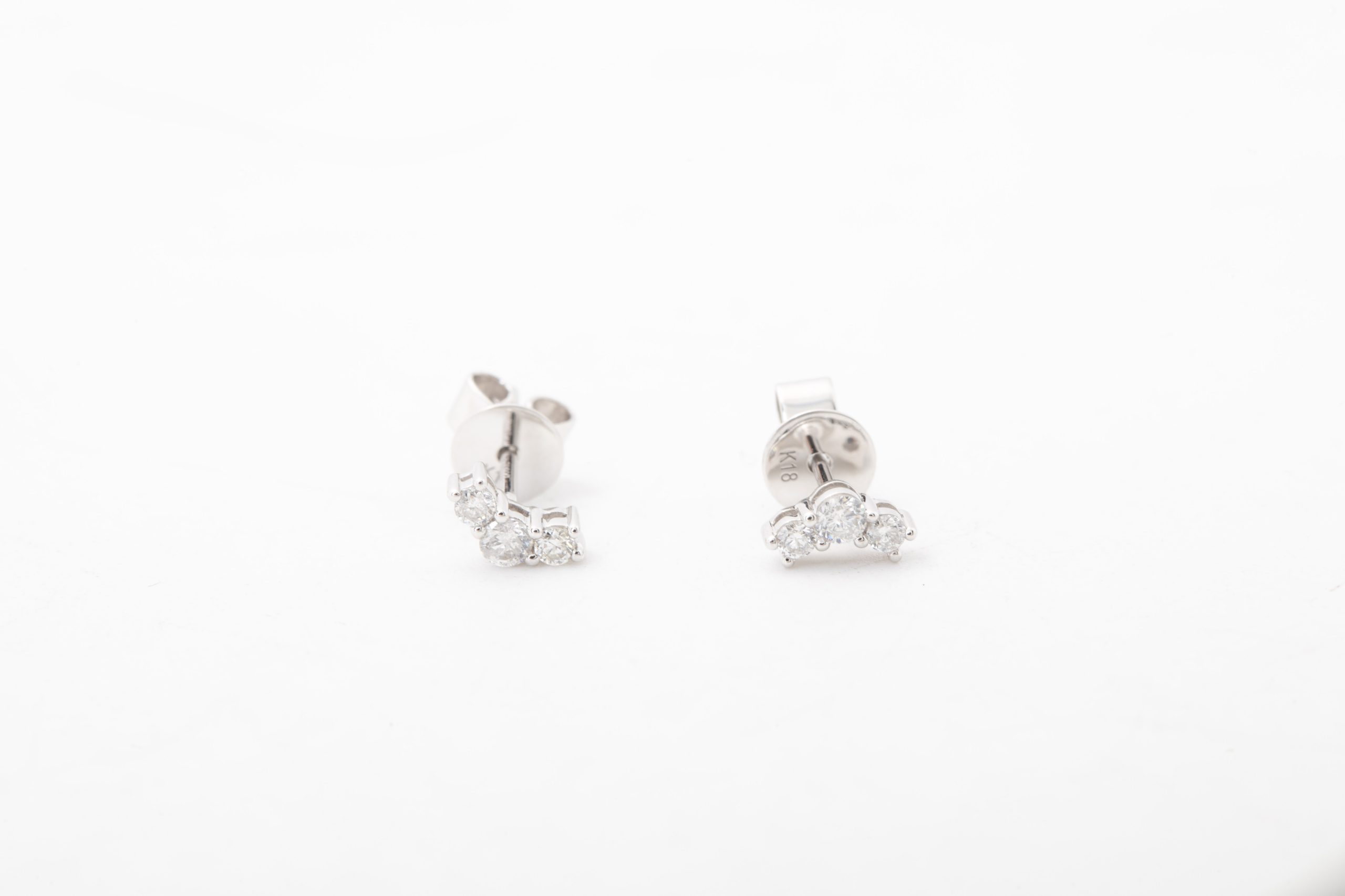 Aretes con diamantes