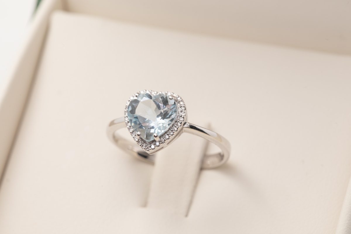 Anillo corazón en oro blanco Moraglione