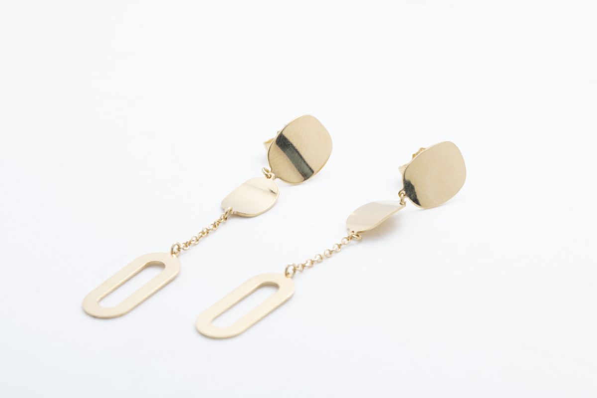 ARETES EN ORO AMARILLO