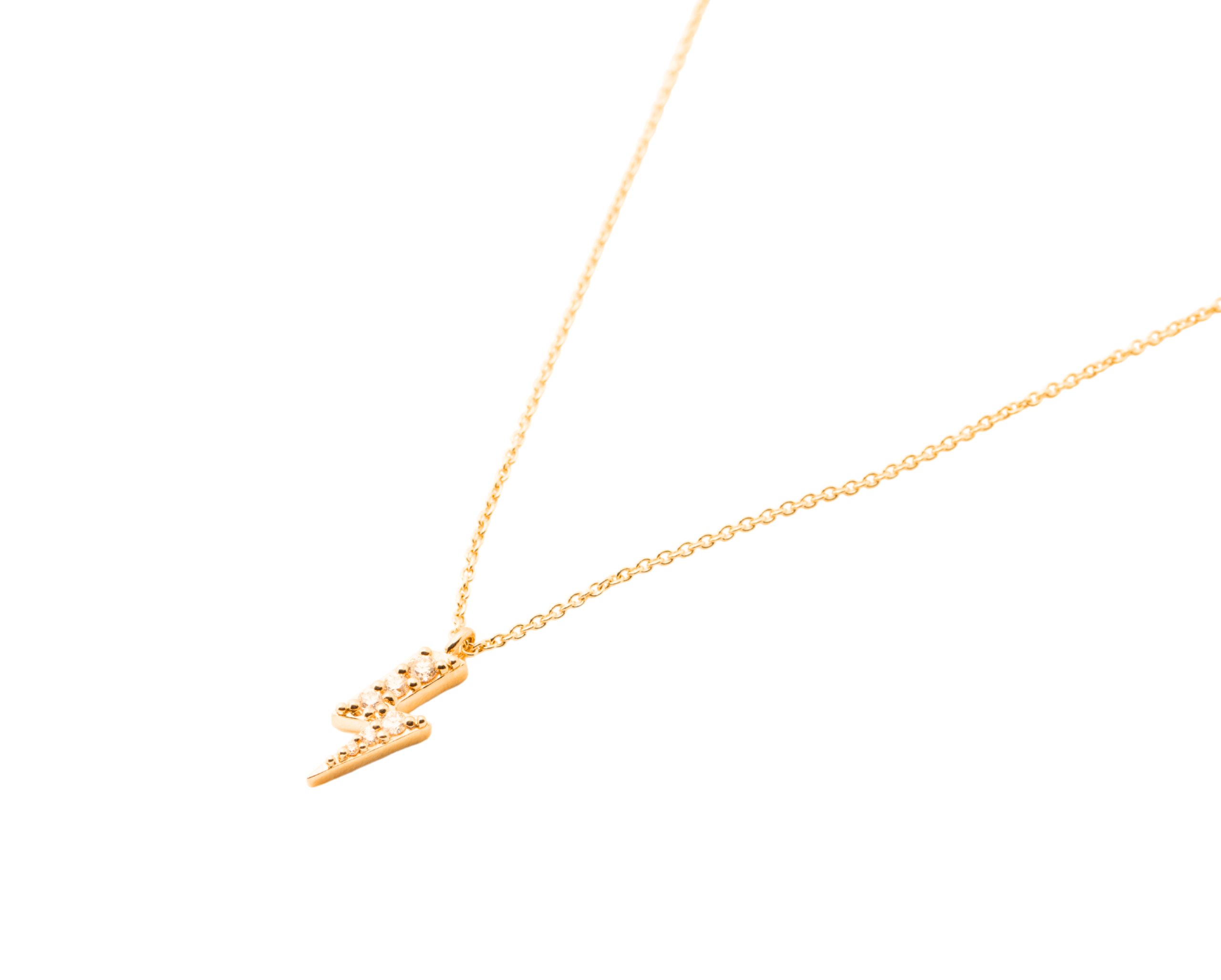 Collar rayo con diamantes