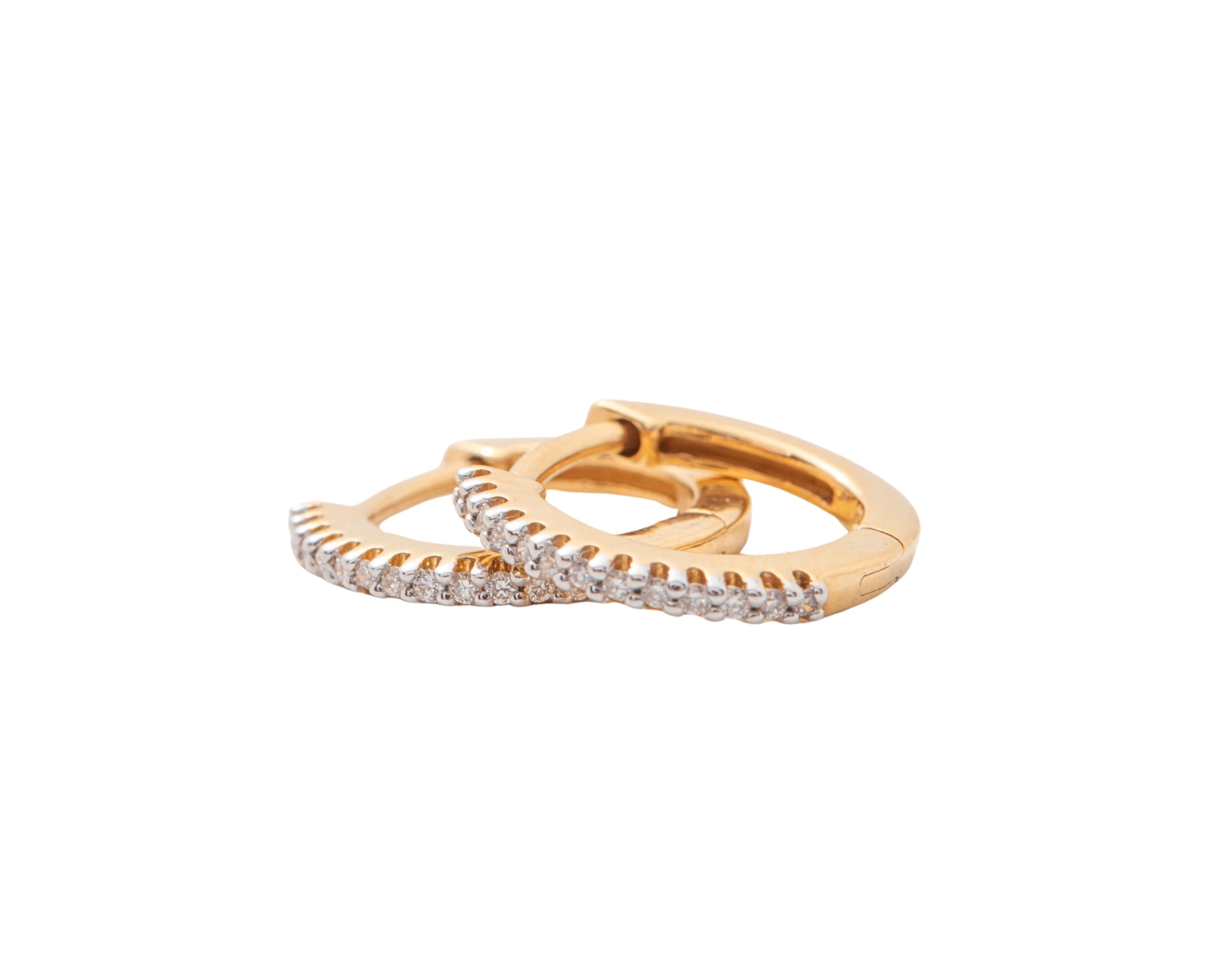 Argollas con diamantes